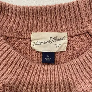 Universal Thread Chunky Knit Sweater | Dusty Rose Pullover | Size M thumbnail 3
