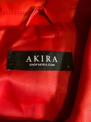 🆕 AKIRA Hot Cropped Aussy Moto Bomber Jacket Vegan Leather NWOT thumbnail 8