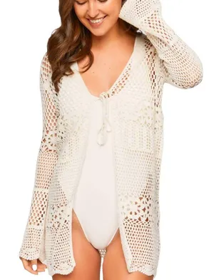 Forever 21 Crochet Swim Cover Up thumbnail 1