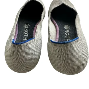 Rothy’s The Flat Round Toe Shoe Sz 8 Stretch Slip On Comfort Gray thumbnail 3