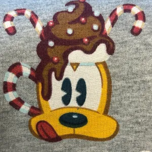 Disney Mickey Mouse Friends Holiday treats One-Piece Pajama hood ears adult XXL thumbnail 6