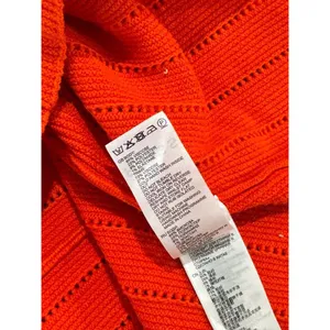 Reiss Womens Top Red Dory Stitch Interest Square Neck Vest Tank Stretch Small thumbnail 10