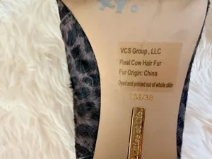 Louise et Cie Vernonia Leopard Print Real Cow Hair Peep Toe Lace-Up Booties thumbnail 7