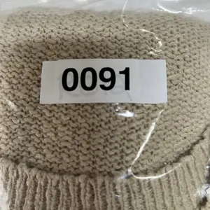 Aerie Small Knit sweater Oversized Crew‎ Neck Tunic Beige Slouchy Long Sleeve thumbnail 12