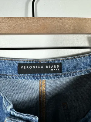 Veronica‎ Beard Crosbie Crop Wide Leg High Rise Jeans 29 Button Fly thumbnail 8