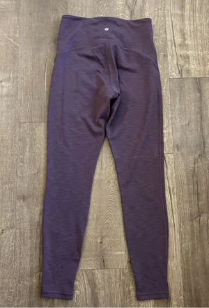 Lululemon Power Within 28in Super High Rise Legging Heathered Black Currant 10 thumbnail 4