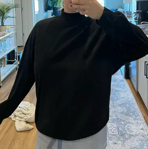 Turtle neck long sleeve sweatshirt Black Size M thumbnail 2