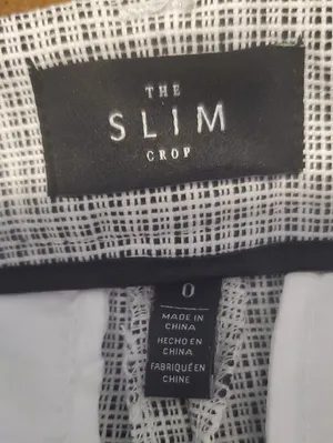 White House Black Market Micro-Check Crop Pants thumbnail 2