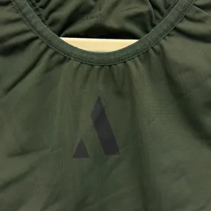 AARMY Racerback Sports Bra Small Logo Activewear‎ Workout Top Olive Green thumbnail 4
