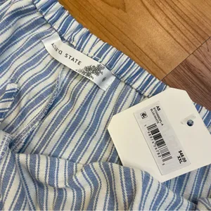 Altar'd State High Rise Blue White Striped Pajama Lounge Shorts Cotton NWT XXL thumbnail 8