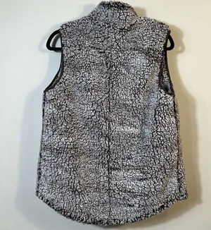 Thread + Supply Brown Off White Sleeveless Sherpa Vest Women Size Small thumbnail 2