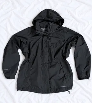 Eddie Bauer WeatherEdge Black Rain Jacket – Women’s 1X thumbnail 1