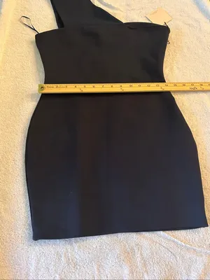 NWT Superdown Rockie One Shoulder Mini Dress Navy Blue M Bodycon thumbnail 6