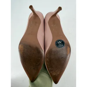 Next Pointed Toe Pumps Womens 38 Leather Stiletto‎ Heels Office Siren Neutral thumbnail 8