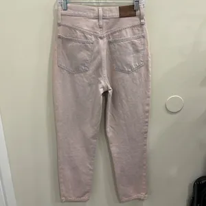 Madewell The Momjean Overdyed Edition‎ Pale Lilac High Rise Jeans AJ216 Size 25 thumbnail 3
