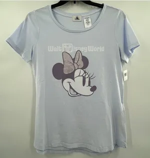 NEW Disney T-Shirt Minnie Mouse Retro Women's Size Medium Short Sleeve NWT thumbnail 1