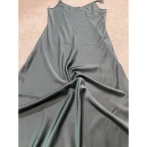 House of Harlow 1960 Green Satin V-Neck Slip Midi Dress Adjustable Straps M thumbnail 14