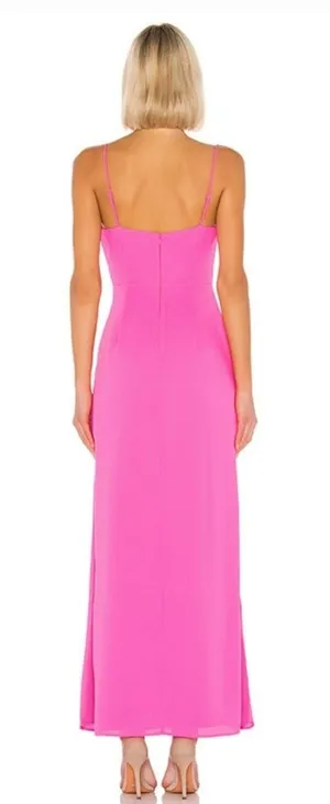 Superdown Addison Maxi Dress in Pink Small thumbnail 2