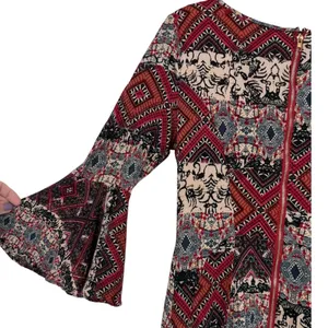 Anthropologie‎ Holding Horses Boho Print Bell Sleeve Mini Dress Size XS Western thumbnail 11