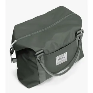 Weekender Travel Bag Duffel Carry On Luggage Trolley Sleeve Wet Dry Gray Green thumbnail 5