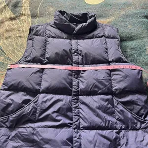 Lands’ End Violet Purple Puffer Vest Jacket Button Up Size Women’s Large Fall thumbnail 12