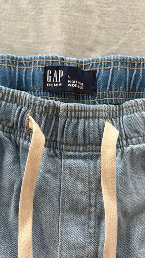Gap high-rise wide leg tie jeans thumbnail 7