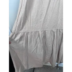 YFB Young Fabulous & Broke Maxi Dress Women M Blush Pink Boho Coastal linen thumbnail 2