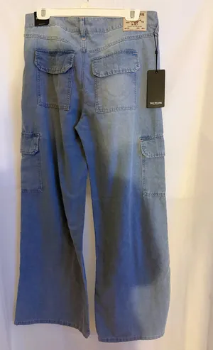 True Religion Bobbi Baggy Cargo Denim Jeans Size 29 thumbnail 2