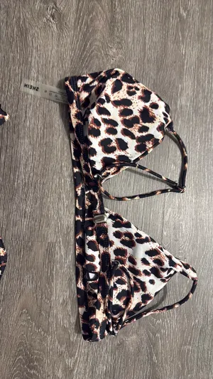 SHEIN leopard bikini thumbnail 2