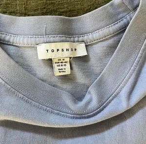 Topshop long sleeve light blue tee thumbnail 3