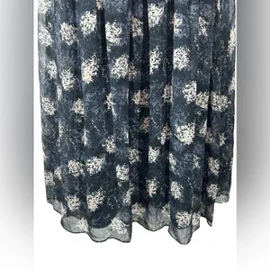 Joie Ruffle Neck Printed Mini Dress | Navy Tan | Medium thumbnail 9