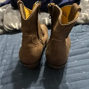 Tri star leather boots 8.5 chocalate color Brown thumbnail 3