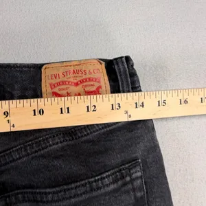 Levis Ribcage Straight Ankle Jeans Womens 28 Faded Black High Rise Button Fly thumbnail 4