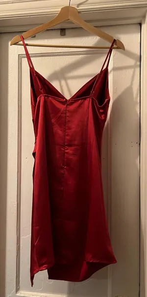 Altar'd State Hot Pink Silky Mini Dress thumbnail 5