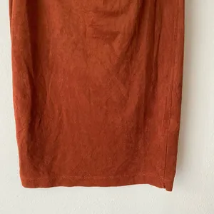 Lovely‎ Day sz S orange off shoulder faux suede tube dress thumbnail 3