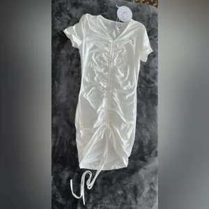 Princess Polly Viktoria Mini Dress in White Size 6 New with tag thumbnail 5