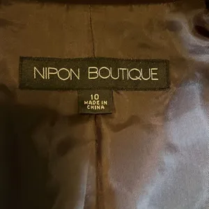 Nipon Boutique Vintage 10 Purple‎ 3 Button Embroidered Classic Blazer Workwear thumbnail 7
