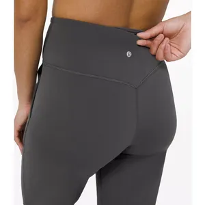 LULULEMON Align Wide Leg Super-High-Rise 23” Crop - Graphite (Dark) Grey - Sz. 6 thumbnail 6