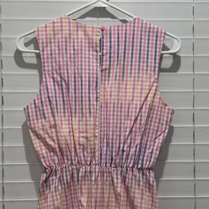 Charter Club Women S Cotton Preppy Party Plaid Midi Baby Shower‎ Pink Blue Dress thumbnail 10