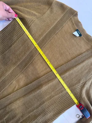 J crew mustard open front pocket knit cardigan  thumbnail 8