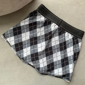 Alo Yoga Argyle Match Point Tennis Skirt Black/Anthracite S thumbnail 6