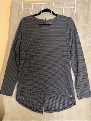 Royal‎ Robbins Striped Long Sleeve Top Size S Blue White Hi Low Hem normcore thumbnail 1
