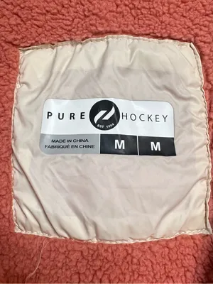 Pure Hockey Cream Quilted Pullover Jacket with Coral Sherpa Interior Women’s Med thumbnail 9