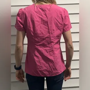 Pink Scrub Top Size XS thumbnail 2