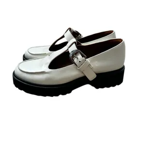 Reformation Abalonia Patent Leather Mary Jane Loafer Platform Retro Preppy thumbnail 5