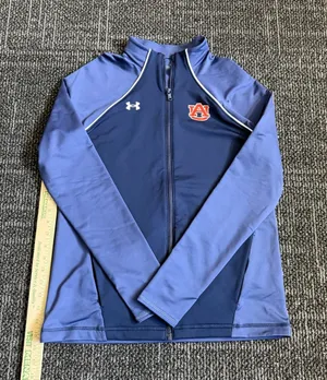 Under Armour Auburn Tigers Motion Full Zip Fleece Jacket Small Loose Fit thumbnail 1