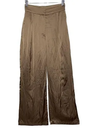 Abercrombie & Fitch Brown High Waisted Pockets Trousers Dress Pants Size 26 2 S thumbnail 1