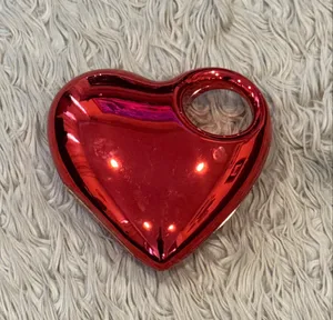 Heart shaped plastic purse Valentine’s Day Red thumbnail 2