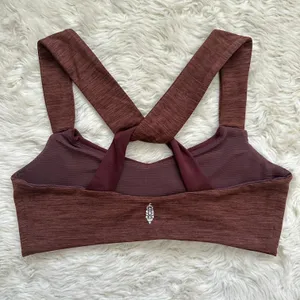 FP Movement Sports Bra Zen Again Bra Crisscross Back Brown M thumbnail 5