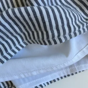 Old Navy Womens XL Blue White‎ Striped Off Shoulder Ruffle Sleeve Mini Dress thumbnail 8